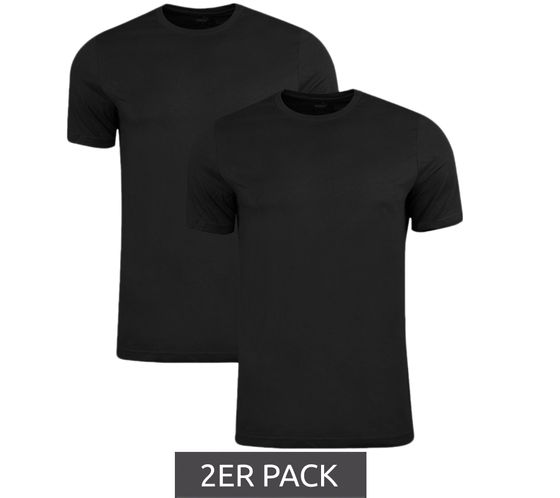 2er Pack PUMA Herren Baumwoll-Shirt T-Shirts Rundhals-Shirt Basic-Shirt 678256 02 Schwarz