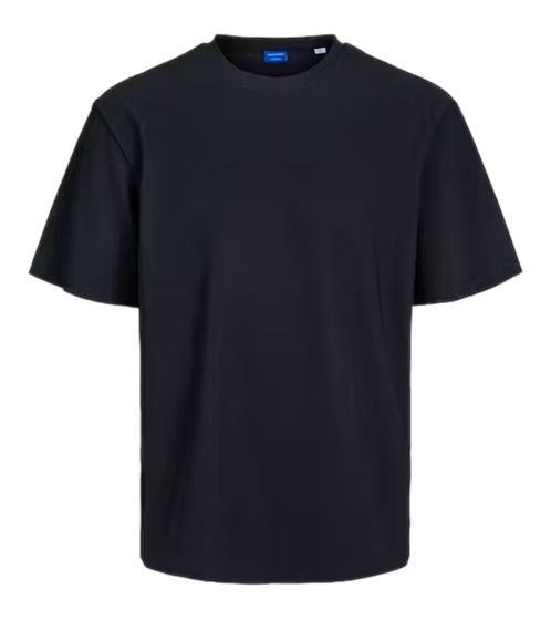 JACK & JONES Jorplisse Herren T-Shirt klassisches Kurzarm-Shirt mit Rundhalsausschnitt 12228777 Schwarz