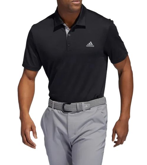 adidas Drive Polo Herren Polo-Shirt mit AeroReady nachhaltiges Golf-Hemd Training H56779 Schwarz