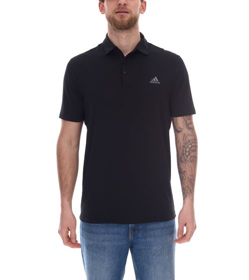 adidas Ultimate365 men's polo shirt with Kent collar, short-sleeved shirt, golf shirt GM4014 black