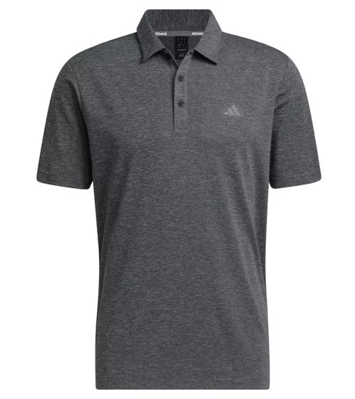 adidas Drive Polo Heather Herren Polo-Shirt mit AeroReady nachhaltiges Sport Golf-Hemd IA5449 Anthrazit