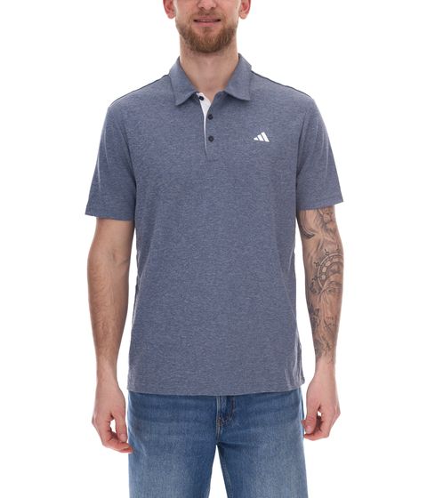 adidas Drive Polo Heather Men's Polo Shirt with AeroReady Sustainable Sports Golf Shirt IA5451 Navy