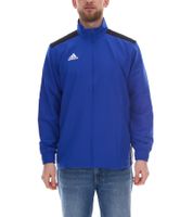adidas REGISTA 18 Herren Trainings-Jacke mit CLIMALITE Technologie aus recyceltem Materialien Sport-Jacke DY8487 Blau