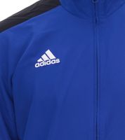 adidas REGISTA 18 Herren Trainings-Jacke mit CLIMALITE Technologie aus recyceltem Materialien Sport-Jacke DY8487 Blau