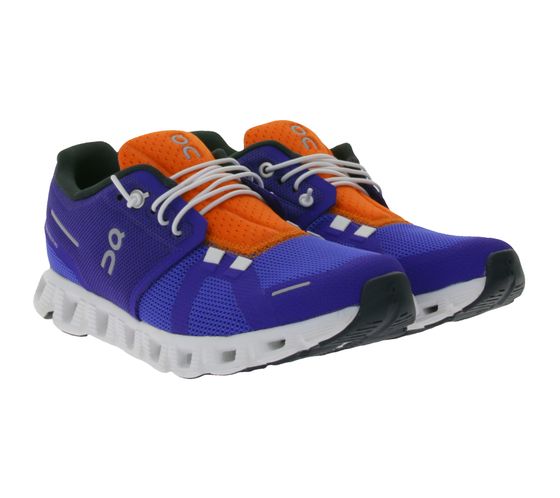 ON Running Cloud 5 Push Damen Lauf-Schuhe mit CloudTec®-Außensohle Sneaker 6998851 Navy/Orange/Weiß