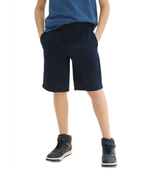 Kinder Bermuda-Shorts für Jungen und Mädchen kurze Hose Sommer-Shorts Baumwoll-Shorts 945620 Dunkelblau