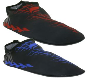 airjoy neoprene bathing shoes with removable insole water shoes with colorful highlights 7654618 black/blue or black/red