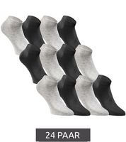 24 pairs of JACK & JONES Short Sock sneaker socks, sports socks, cotton quarter socks, economy pack 12260511 in black, grey, white or a mix 24 pairs of JACK & JONES Short Sock sneaker socks, sports socks, cotton quarter socks, economy pack 12260511 in black, grey, white or a mix