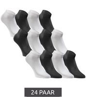 24 pairs of JACK & JONES Short Sock sneaker socks, sports socks, cotton quarter socks, economy pack 12260511 in black, grey, white or a mix 24 pairs of JACK & JONES Short Sock sneaker socks, sports socks, cotton quarter socks, economy pack 12260511 in black, grey, white or a mix