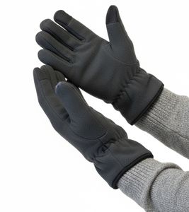 ZWILLINGSHERZ Fleece Gloves for Women and Men Winter Gloves Finger Gloves 4605H K232123 M9 Dark Grey