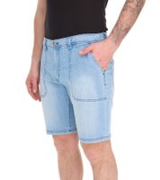 jean stretch décontracté pour homme bermuda short en jean coupe ample au look vintage tendance 956411 bleu