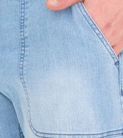 jean stretch décontracté pour homme bermuda short en jean coupe ample au look vintage tendance 956411 bleu