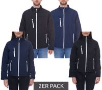 2er Pack SANTINO Softshell-Jacke wasserabweisende Outdoor-Jacke für Damen oder Herren Sparpack Alltags-Jacke in Blau oder Schwarz 2er Pack SANTINO Softshell-Jacke wasserabweisende Outdoor-Jacke für Damen oder Herren Sparpack Alltags-Jacke in Blau oder Schwarz