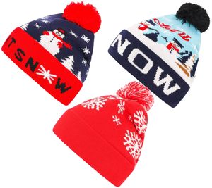 ZWILLINGSHERZ Bommel-Mütze mit weihnachtlichem Allover-Print Winter-Mütze One Size 4606M KL3901 Blau/Weiß/Rot, Rot/Weiß oder Blau/Weiß