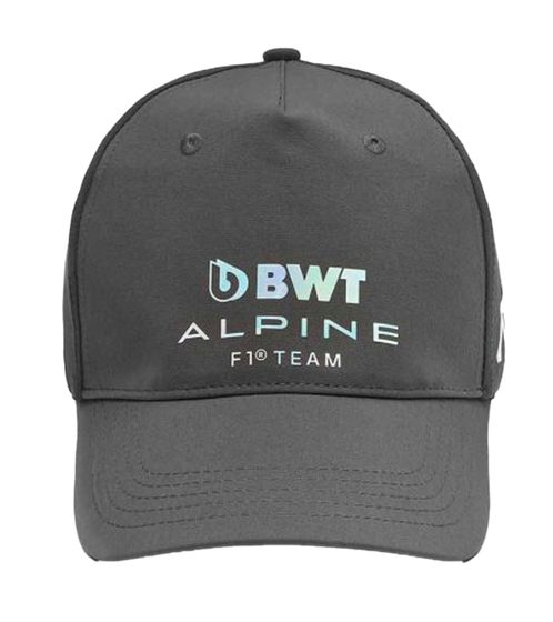 Kappa X ALPINE Formel 1 F1 Ocon Herren Baseball-Cap mit BWT Alpine F1 Team-Logo auf der Front 351F57W A04 Grau