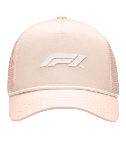 Formula 1 F1 baseball cap licensed fan cap trucker cap with mesh insert 701222542 001 pink