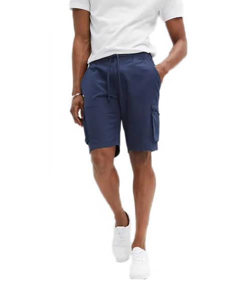 Herren Sommer-Shorts nachhaltige Jersey-Hosen kurze Hose Urlaubs-Hose 919339 Dunkelblau