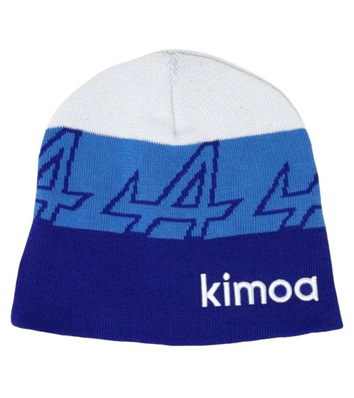 kimoa ALPINE Formel 1 F1 Alonso Beanie kuschelige Winter-Mütze warme Kopfbedeckung GO0S22162400 Blau/Weiß