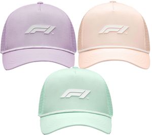 Formula 1 F1 Baseball-Cap lizensiertes Fan-Cap Trucker-Cap mit Netzeinsatz 701222542 Grün, Rosa oder Flieder