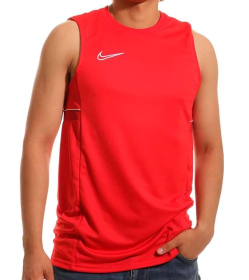 NIKE Dry Academy 21 Herren Sport-Shirt Fitness-Shirt mit Dri-FIT-Technologie Tank- Top DB4358-657 Rot