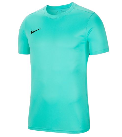 NIKE Park VII Herren Trainings-Shirt mit Dri-FIT-Technologie Sport T-Shirt nachhaltiges Kurzarm-Trikot BV6708-354 Türkis