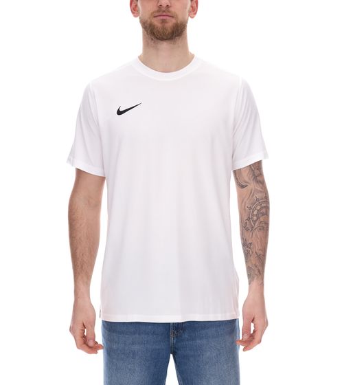 NIKE Park VII men's training shirt with Dri-FIT technology sports T-shirt sustainable short-sleeved jersey BV6708-100 white