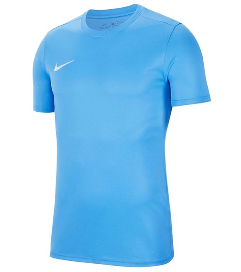 NIKE Park VII Herren Trainings-Shirt mit Dri-FIT-Technologie Sport T-Shirt nachhaltiges Kurzarm-Trikot BV6708-412 Blau