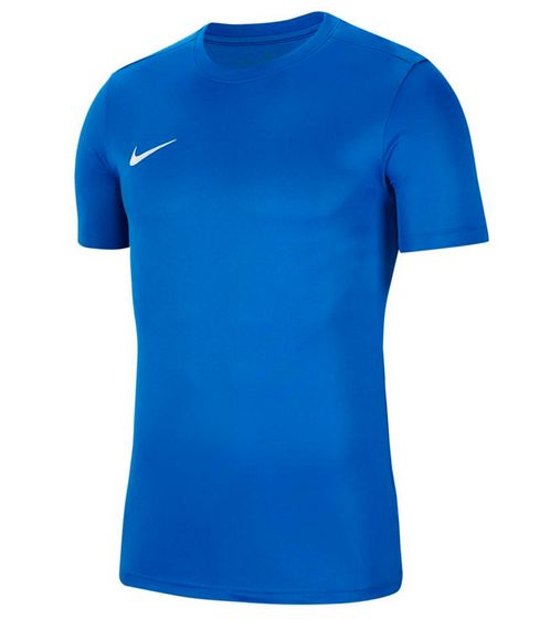 NIKE Park VII Herren Trainings-Shirt mit Dri-FIT-Technologie Sport T-Shirt nachhaltiges Kurzarm-Trikot BV6708-463 Blau