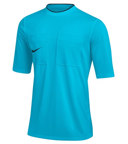 NIKE Referee Schiedsrichtertrikot Herren Fußball-Shirt mit Dri-FIT-Technologie und Brusttaschen DH8024-447 Türkis