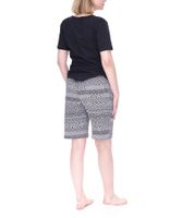 pantalones cortos de pijama de algodón CINQUE, camiseta con cuello redondo para mujer en rosa/blanco, negro/blanco o para hombre en negro/blanco Hombre Negro/Gris
