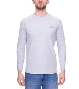 Chemise de pyjama homme TRUE style pull en coton chemise de nuit Certifié Oeko-Tex - Pull col rond Standard 100 7753437 gris clair