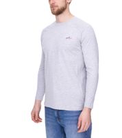 TRUE style men's pajama shirt cotton sweater sleep shirt Oeko-Tex certified - Standard 100 round neck sweater 7753437 light grey