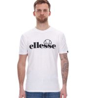 ellesse Fuenti T-Shirt Herren Baumwoll-Shirt mit Logo-Print Sport-Shirt SHP16469 Weiß ellesse Fuenti T-Shirt Herren Baumwoll-Shirt mit Logo-Print Sport-Shirt SHP16469 Weiß