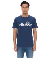ellesse Fuenti T-Shirt Chemise en coton pour hommes avec logo imprimé Chemise de sport SHP16469 Bleu