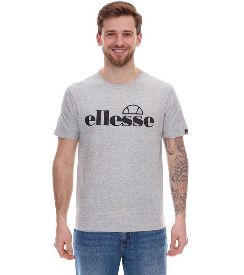 ellesse Fuenti T-Shirt Herren Baumwoll-Shirt mit Logo-Print Sport-Shirt SHP16469 Grau ellesse Fuenti T-Shirt Herren Baumwoll-Shirt mit Logo-Print Sport-Shirt SHP16469 Grau
