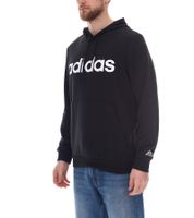 adidas Essentials French Terry Linear Logo Hoodie pull durable pour hommes avec poche kangourou GK9066 bleu ou noir