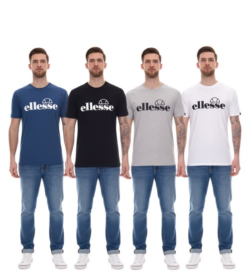 ellesse Fuenti T-shirt men's cotton shirt with logo print sports shirt SHP16469 in black, white, blue or grey