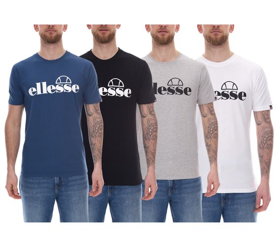 ellesse Fuenti T-shirt men's cotton shirt with logo print sports shirt SHP16469 in black, white, blue or grey