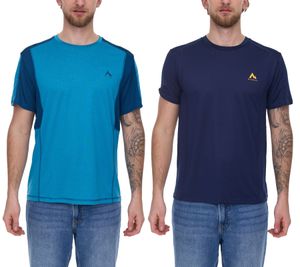 McKinley Haloy M Herren Trainings-Shirt aus Dry Plus-Material Sport-Shirt Fitness-Shirt 421810 Blau/Petrol oder Dunkelblau