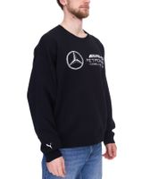PUMA FD MAPF1 Mercedes-AMG Petronas F1 Statement Men's Oversized Sweater Formula 1 Knitted Sweater 621131 01 Black PUMA FD MAPF1 Mercedes-AMG Petronas F1 Statement Men's Oversized Sweater Formula 1 Knitted Sweater 621131 01 Black