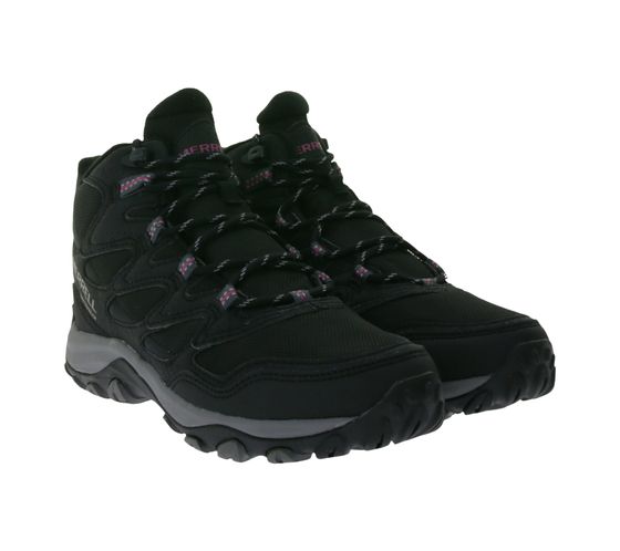 Merrell West Rim Mid Sport hiking shoes waterproof women's outdoor shoes with M-Select DRY J036814 Black/Pink