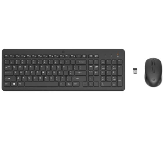 hp Wireless-Maus + Tastatur Set Homeoffice-Zubehör Computer-Zubehör Standart-Tastaturtyp 2V9E6AA Schwarz