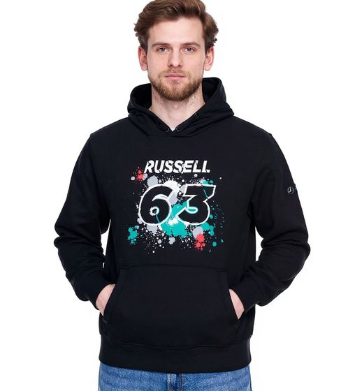 Mercedes-Benz AMG Petronas George Russell #63 Sweat à capuche en coton biologique pour homme 701220835 001 Noir