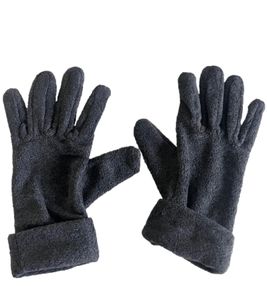 ZWILLINGSHERZ Fleece-Handschuhe für Herren Finger-Handschuhe Winter-Handschuhe 4603H Anthrazit