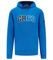 Mercedes-Benz AMG Petronas George Russell Herren Hoodie Baumwoll-Pullover Kapuzen-Pullover Sweater 701222310 002 Blau