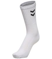 3 pares de calcetines deportivos básicos hummel, medias de algodón, calcetines de uso diario con letras de la marca 205603 o ángulo de contraste 022030 en blanco o negro