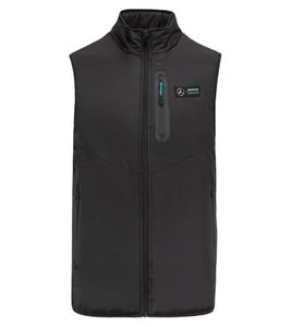 Gilet élégant pour hommes Mercedes-Benz AMG Petronas F1 avec veste de transition avec rembourrage Thermore 701222267 001 noir