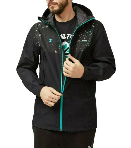 Mercedes-Benz AMG Petronas F1 Mapf1 FW men's performance jacket with water-repellent outer material, transitional jacket 701202235 001 Black