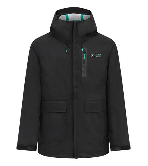 Mercedes-Benz AMG Petronas F1 Mapf1 FW Herren Performance-Jacke wasserabweisende Übergangs-Jacke 701222340 001 Schwarz