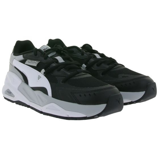 PUMA X Mercedes MAPF1TRC Mira F1 Petronas AMG Women's Casual Sneakers Everyday Sneakers Lace-up Shoes 307839 02 Black/White/Grey